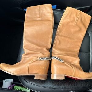 Christian Louboutin Camel Over the Knee Boots